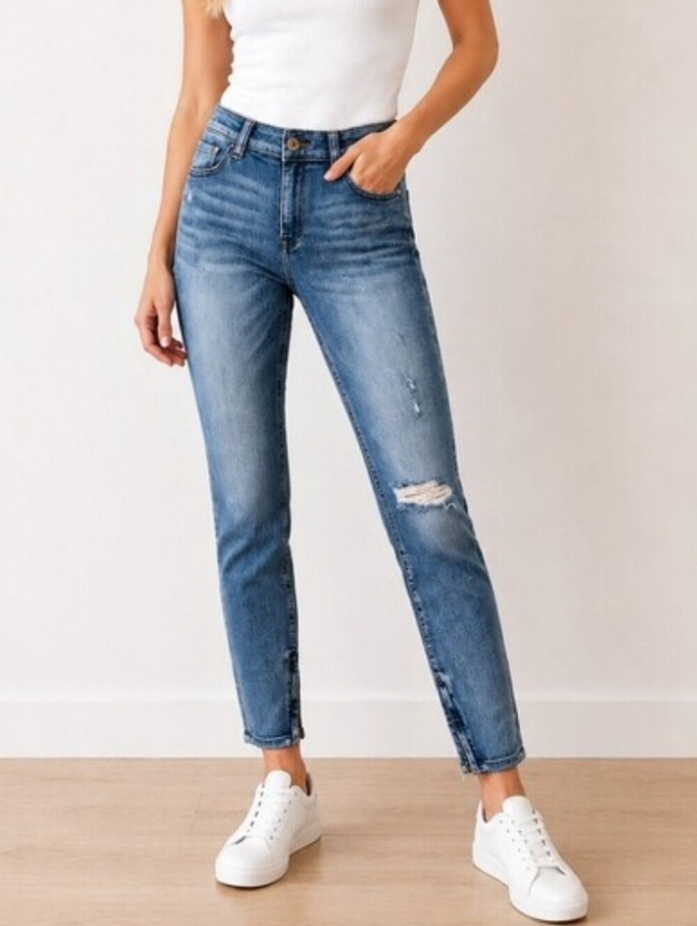 REVOLVE Pistola Mid-Rise Ankle Zipper Denim Jeans (Size: 30)